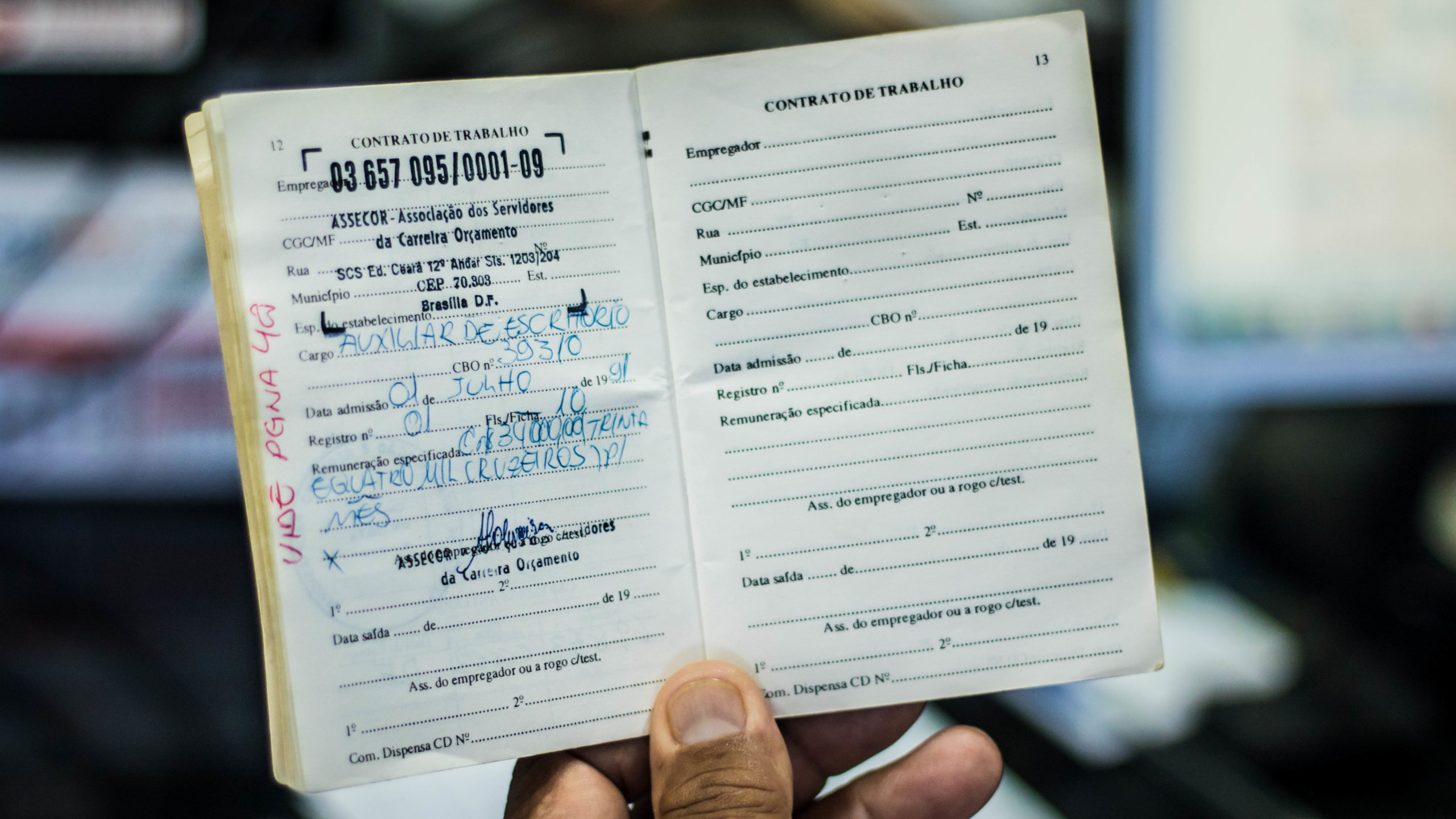 carteira de trabalho