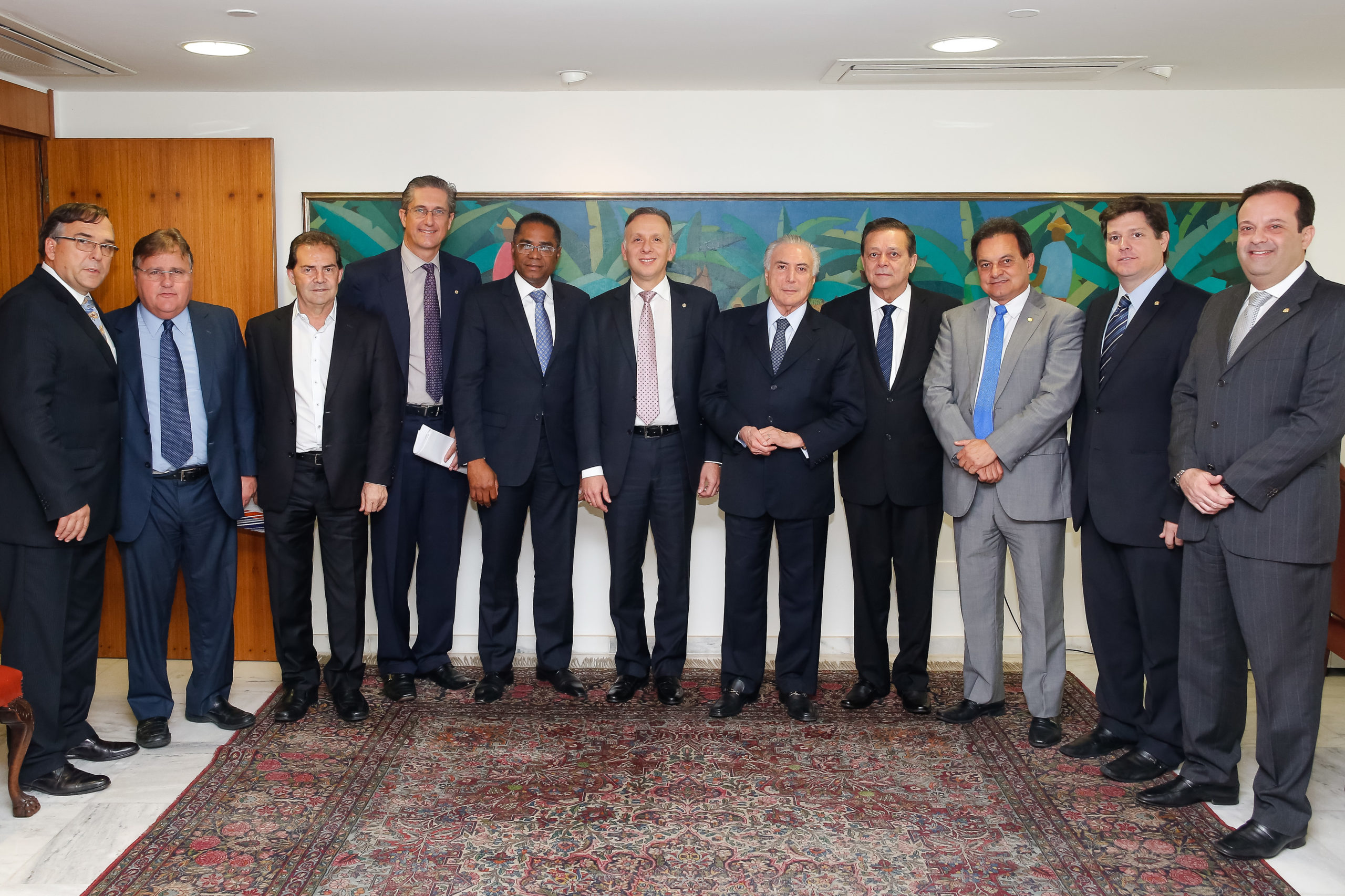 Reunião do presidente da República, Michel Temer, com líderes partidários